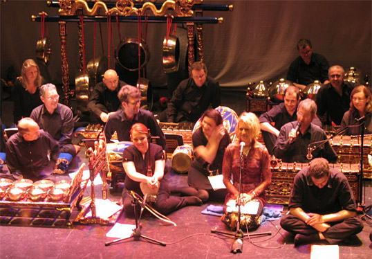 Linda Buckley, singing with Javanese Gamelan Ensemble, Galway